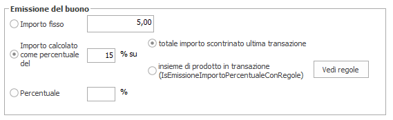 Buono sconto a percentuale