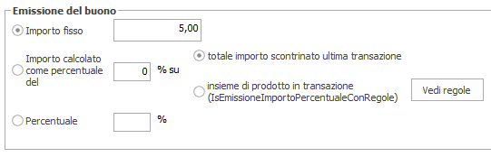 Buono sconto ad importo fisso